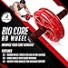 BIO Core Ab Roller - Fitness Wheel & Abdominal Carver to Workout, Exercise & Strengthen Your Abs & Core - Plus, Get A Free Pro Knee Mat to Supplement Your Training for A Limited Time - Red
