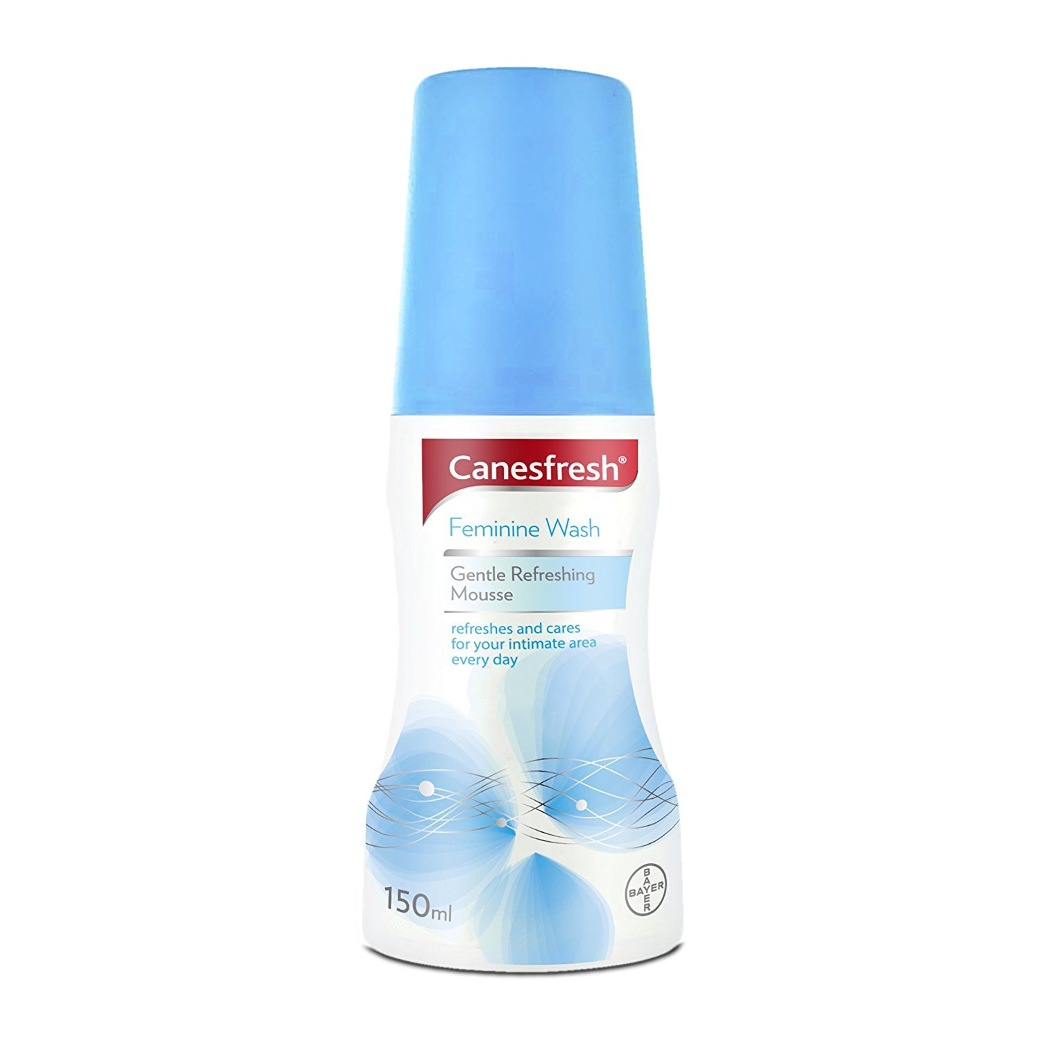 Canesfresh Feminine Wash Gentle Refreshing Mousse, Calming Lotus Extract, Provitamin B5, 150ml from The Makers of Canesten