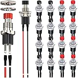 MKBKLLJY 18Pcs 7mm Mini Round Pushbutton Switches
