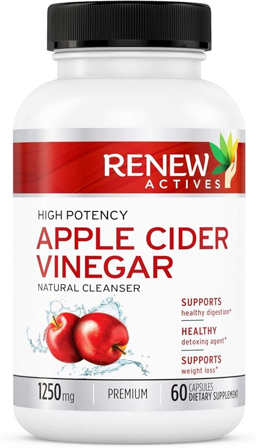 Apple Cider Vinegar Supplement Capsules All Natural Vegan