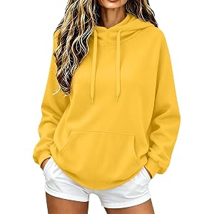 Hoodie for Men Women Pullover Long Sleeve Sweatshirt with Front Pocket Oversized Soft Casual Fall Winter Outfits 2026