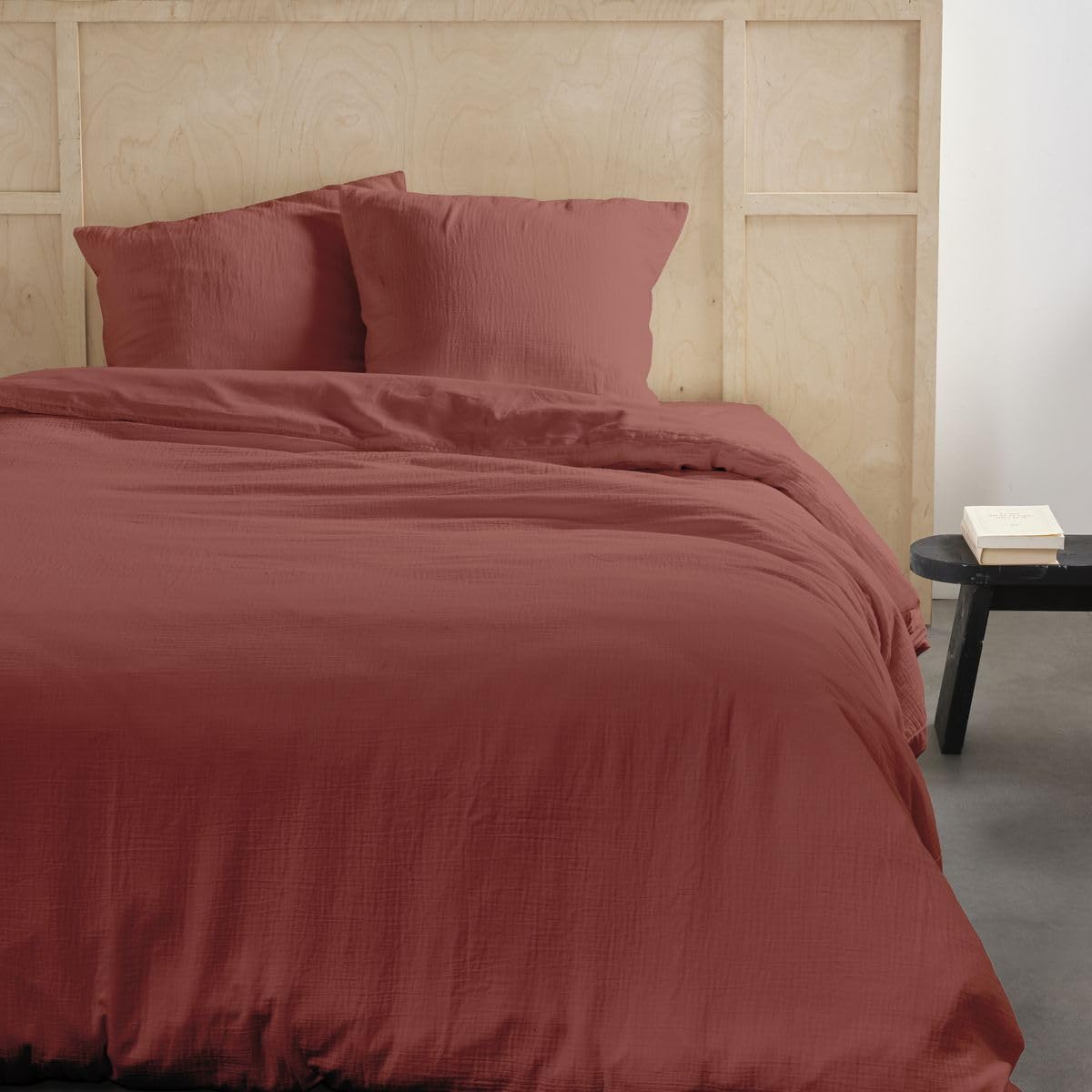TODAY Double Bed Linen 240 x 220 cm Cotton Gauze Terracotta