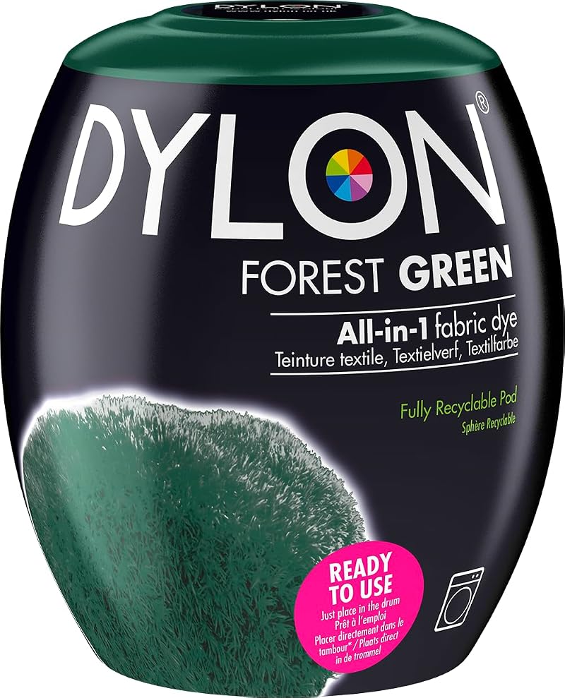 DYLON Washing Machine Fabric Dye Pod Forest Green 350g