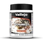 Vallejo - Diorama FX Ground Textures | Snow 200 ml. (6.76 fl.oz.) | Premium Acrylic Color for Modelers &amp; Miniature Enthusiasts | Exclusively Designed for Modelling