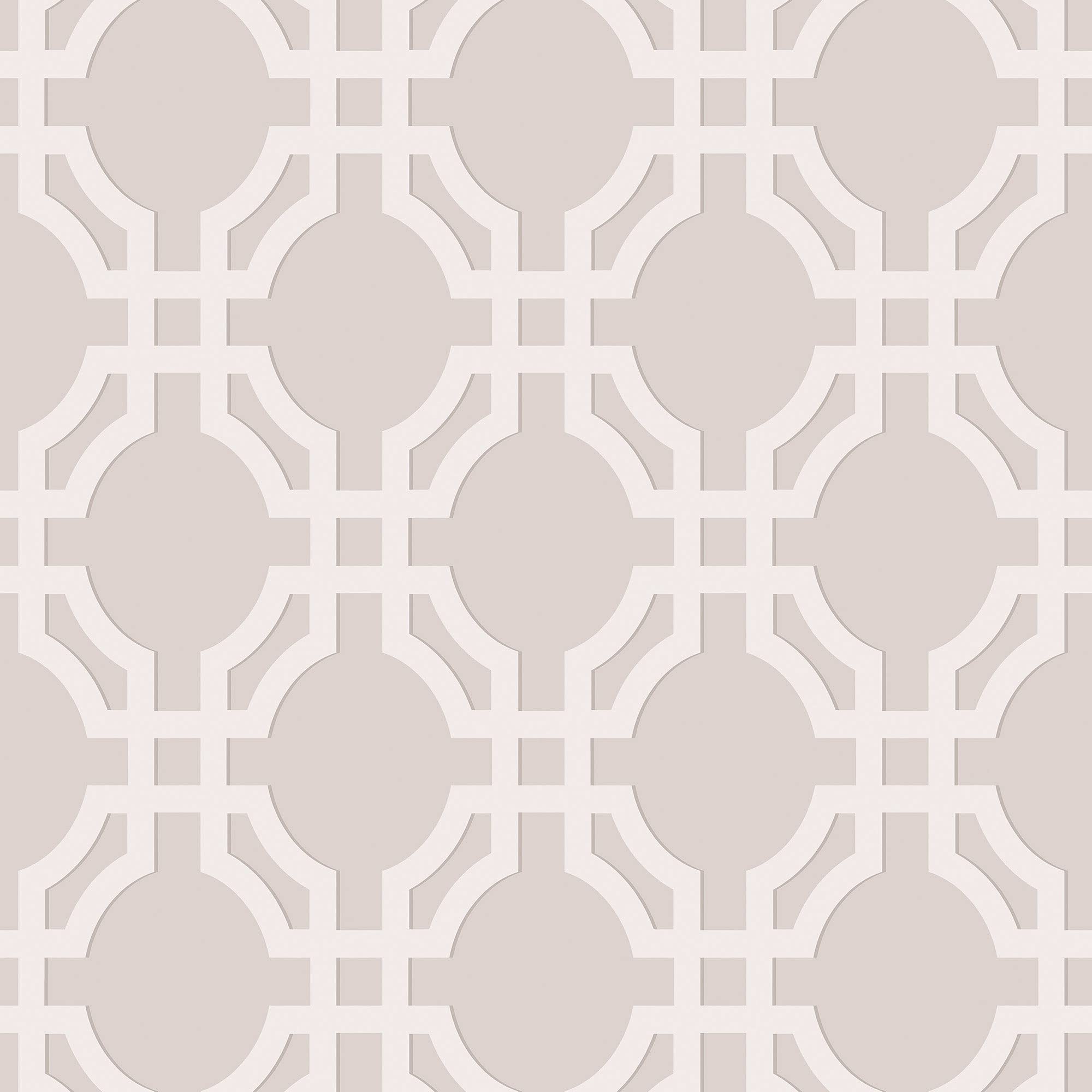 Galerie DA23261 Luxe Trellis Wallpaper, Greige, 10.05m x 53cm