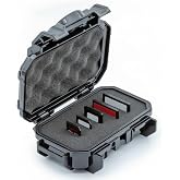 52 Dry Box Protective Case with Pick &amp; Pluck Foam - Travel Safe / Mil Spec / Waterproof / USA Made - for Pistols, Cameras, Phones, Camping, Fishing, Hiking, Traveling, Water Sports, Knives (Black)