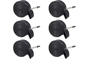 BWSHLF Bicycle Inner Tube 700x18-25/25-32/35-45, Road Bike Replacement Inner Tubes with 48mm & 60mm Presta Valve - 6 Pack