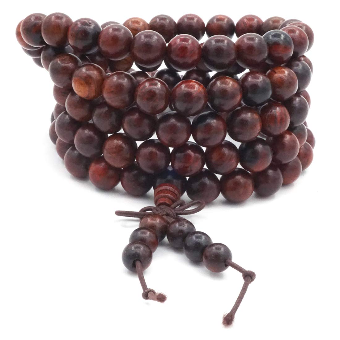 Mala Beads Necklace Bracelet 108 beads 8 mm Prayer, Meditation or Wood Necklace