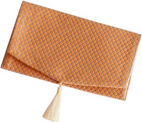 Amazon プラスチョイオケージョン ふくさ 水玉オレンジ 慶弔 慶弔両用 香典袋 おしゃれ 袱紗 女性 慶事 冠婚葬祭 弔用 茶道 慶弔事用ふくさ オンライン通販