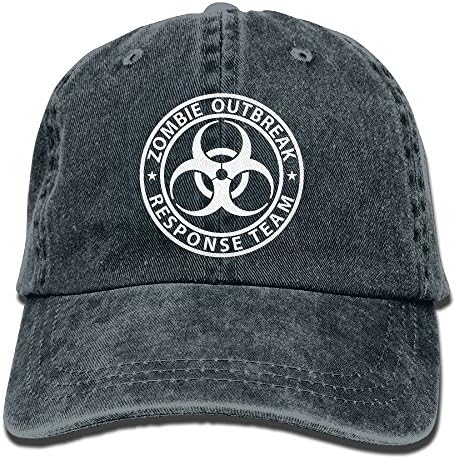 Zombie Outbreak Response Team Retro Washed Dyed Cotton Adjustable Baseball Cowboy Cap