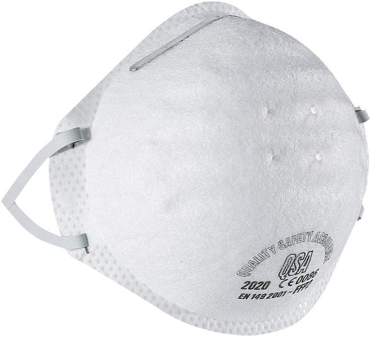RoxTop FFP2 Mask FFP2 Filtration Face Mask with Head Strap for Home Use, Outdoor Construction and Daily Use (3pcs, white)