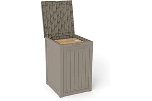 GYMHILL 48 Gallon Large Package Delivery Box,Storage Box with Lockable Secure,Double-Wall Resin Outdoor Package Delivery and Waterproof Deck Box for Porch, Curbside (Grey)