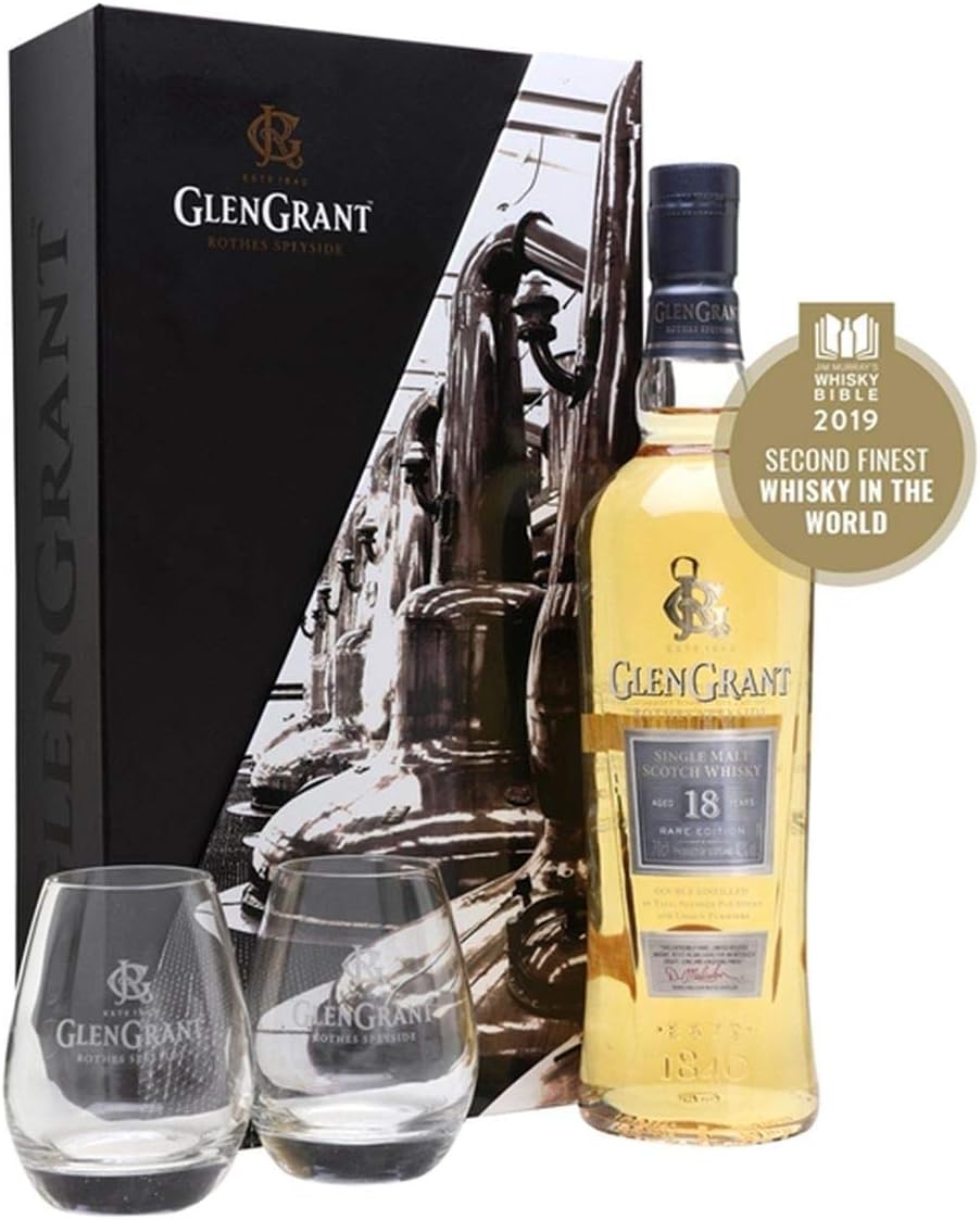 Glen Grant 18 Year Old Glass Pack / 70cl