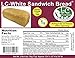 Low Carb White Bread (25 Slice Loaf) - Fresh Baked - LC Foods - All Natural - No Sugar - High Protein - Diabetic Friendly - Low Carb Bread