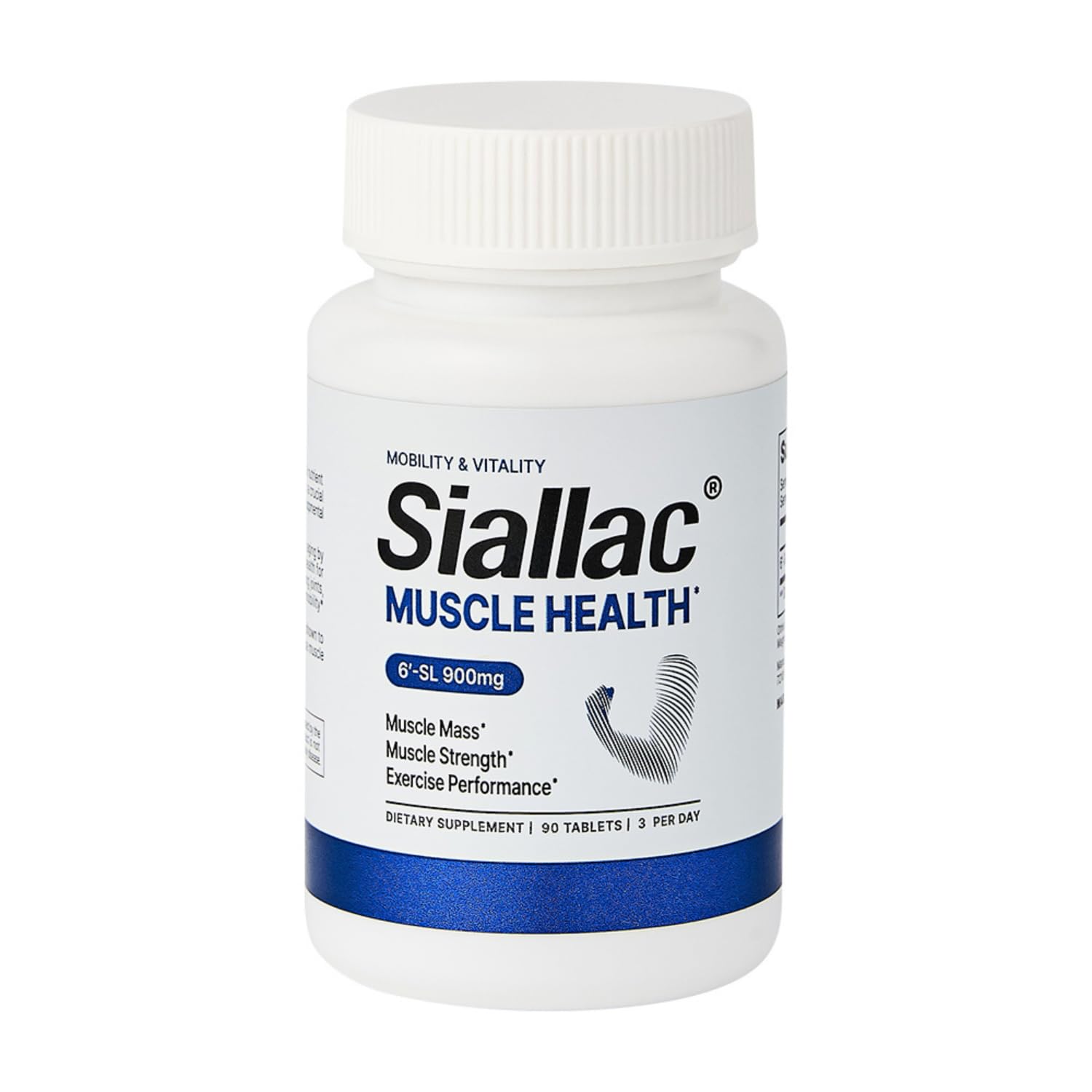 Muscle Health - Made in USA - Enhance Muscle Mass & Strength, Fast Workout Recovery, Reduce Fatigue & Boost Exercise Performance, 6-Sialyllactose (6-SL), 900mg, 90 Tablets