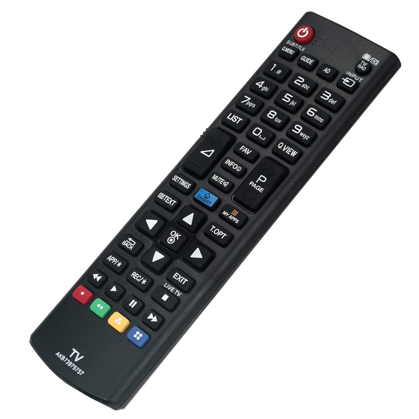 VINABTY AKB73975757 Replacement Remote Control Fit for LG LCD TV 26LN4607.AEU 27MT55S-PZ 28LB490B-ZH.BEUFLJP 28LB490U.AEU 32LB570B 32LB570U 32LB570V 32LB5800 32LB580B-SB 32LB580U 32LB580V 32LB582U