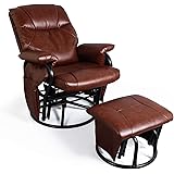 northcrest alexander glider rocker recliner with ottoman