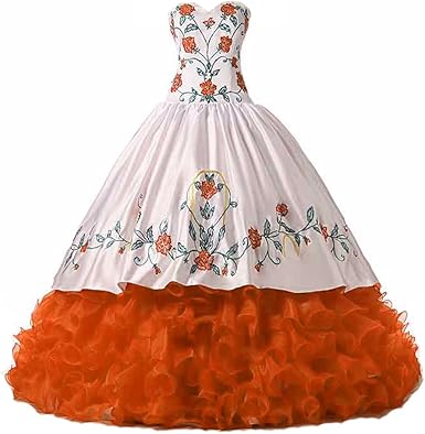 burnt orange homecoming dress