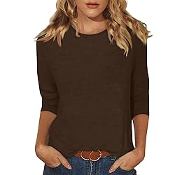 Women's tee Shirts 3/4 Sleeve 3/4 Sleeve Running