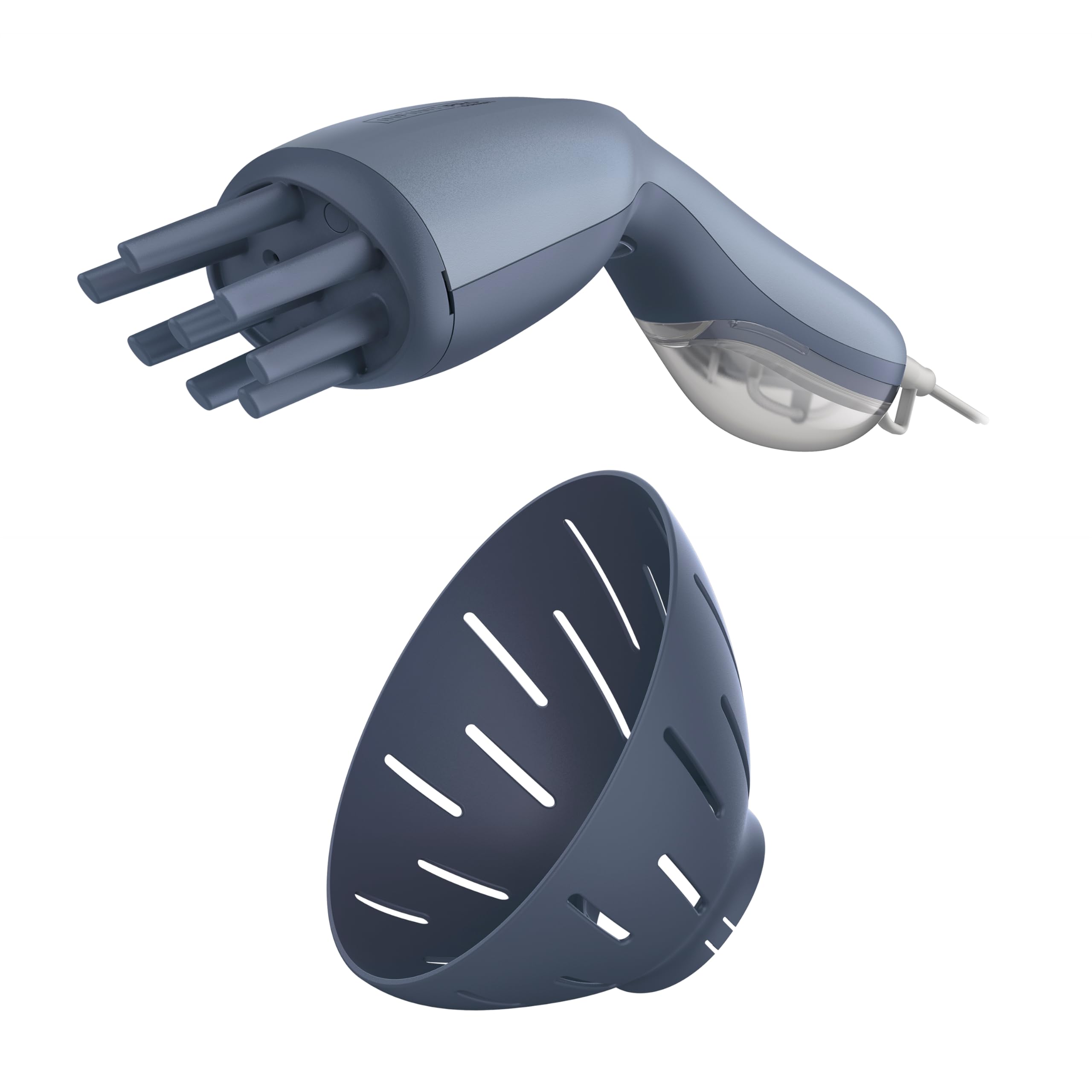 Photo 1 of *MINOR DAMAGE - USED*
Infiniti PRO CONAIR Steam Therapy Hair Steamer, Portable Hair Steamer with 7" Diffuser Attachment, 30-Second Heat-Up, Penetrating Steam Helps Detangle, Reshape, and Volumize Curls, Blue