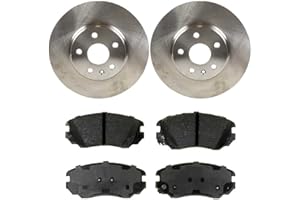 AUTO SHACK AutoShack Front Brake Kit Rotors and Performance Ceramic Pads Pair of 2 Driver and Passenger Side Replacement for Chevrolet Equinox Impala Malibu GMC Terrain Buick LaCrosse Regal V6 PCDR65176651761421