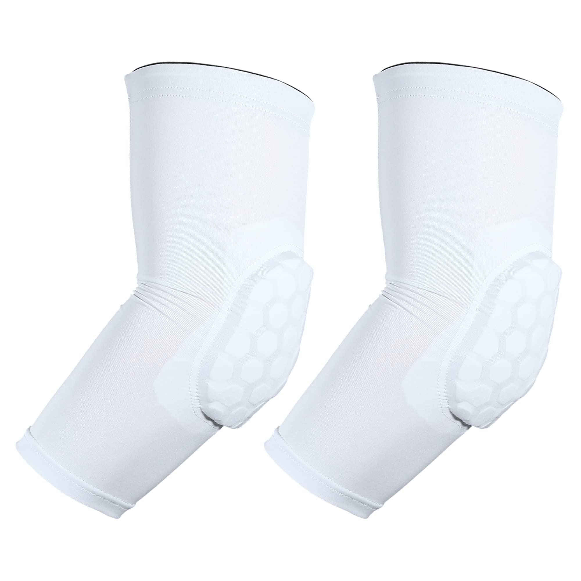 VOCOSTE 2pcs Elbow Brace, Support Sleeve for Joint, Elbow Pad Sleeve for Women Men, White, XL Size