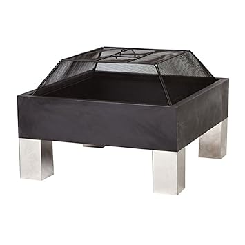 Hotspot Square Fire Pit Amazon Co Uk Garden Outdoors