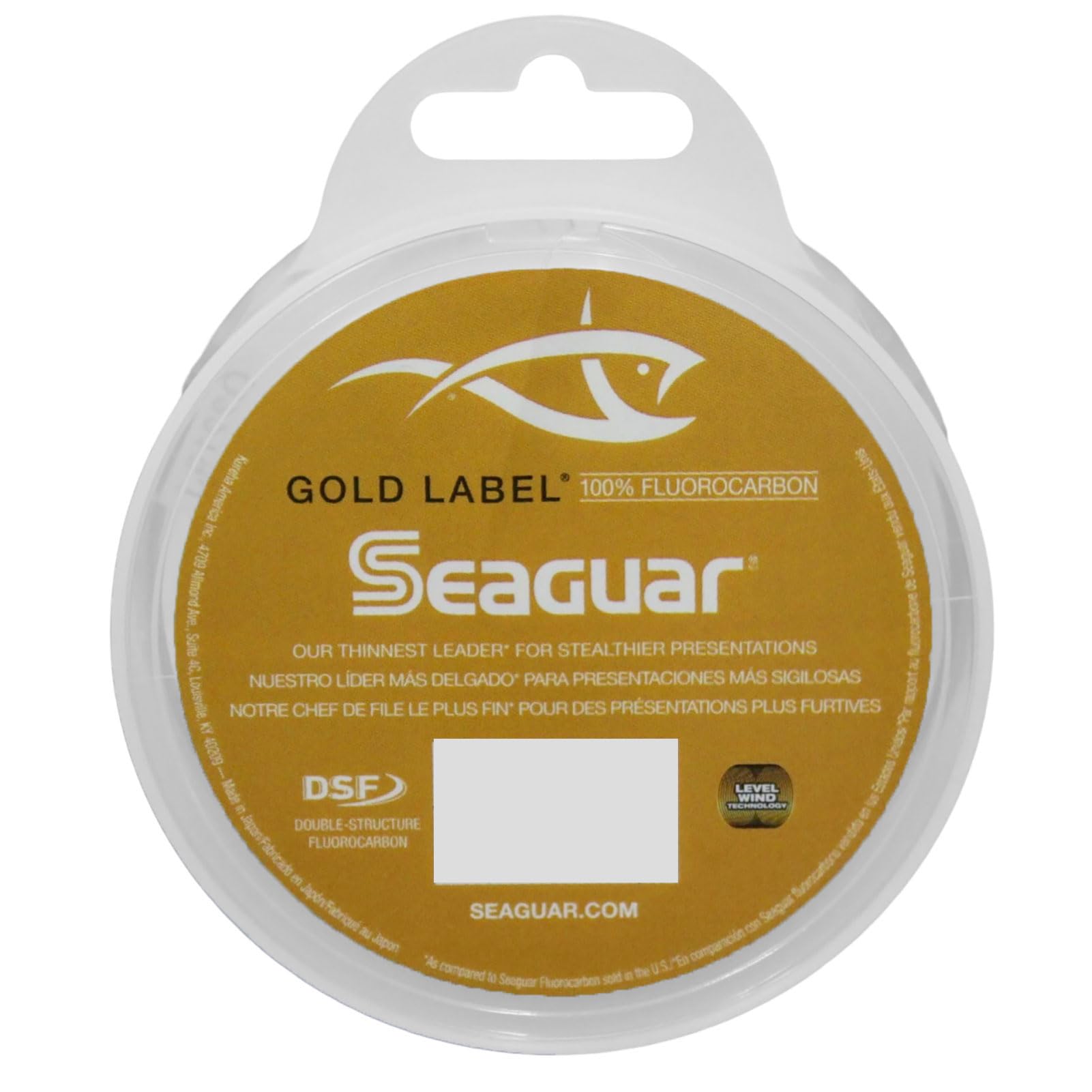 Seaguar Gold Label 100% Fluorocarbon Fishing Line leader, 80lb Break Strength, 50yds, Clear - 80GL50 Image