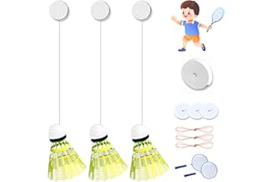 ATLODAS Automatic Rebound Badminton Trainer, Badminton Rebound Trainer, Badminton Single Player Adjustable Trainer Device, Elastic Stretch Training Sports Self Study Practice Machine