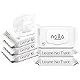 Nolla Flushable Wipes, 100% Plant-Based, Plastic-Free and Biodegradable - For Adults and Kids - Unscented + Soothing Aloe and Vitamin E 360 Count (6 Packs of 60)