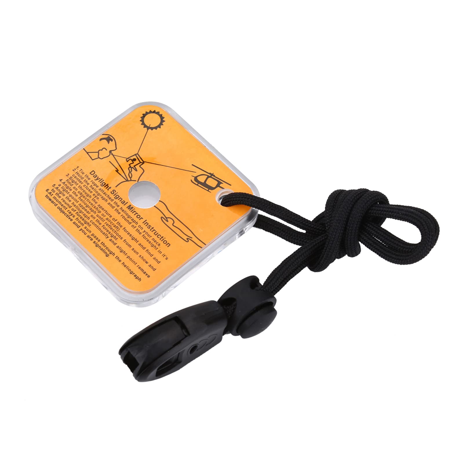 Akozon Signalling Mirror, Emergency Reflective Emergency Signaling Signal Mirror Tool Outdoor Multifunctional Survival