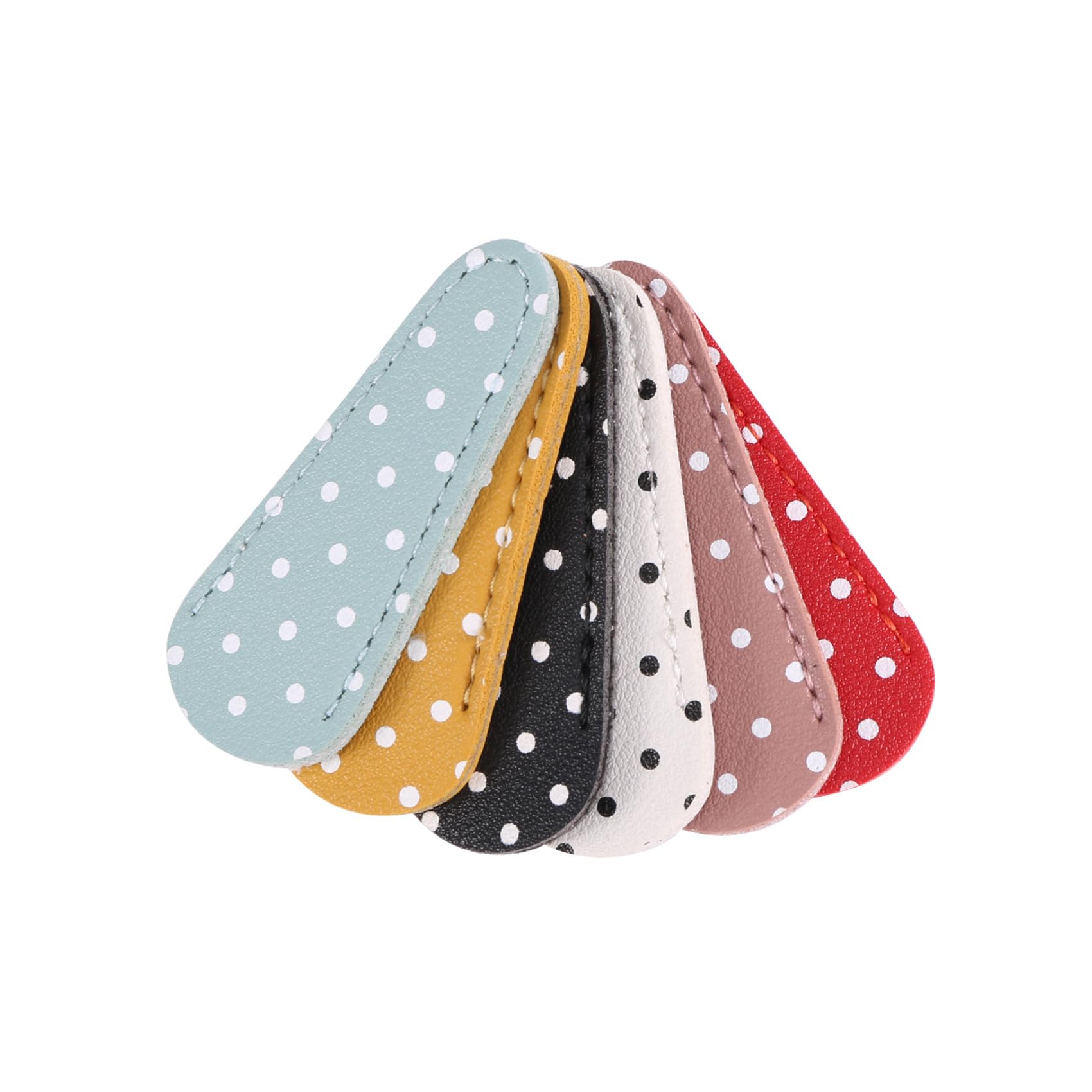 Idhadkc 6 Pieces Embroidery Scissors Sheath Polka Dot Scissors Protective Cover Scissors Leather Sheath for Scissors Protection