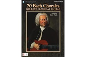 70 Bach Chorales for Easy Classical Guitar Book/Online Audio