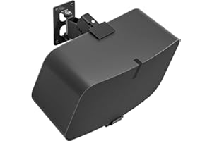 Yibracki Heavy Duty Speaker Wall Mount for Sonos 5 & Sonos Play 5 Wall Mount - Tilt & Swivel Adjustable Speaker Mounts for Sonos 5 & Five, Play 5 Gen 2 Wall Mounting Bracket, Black