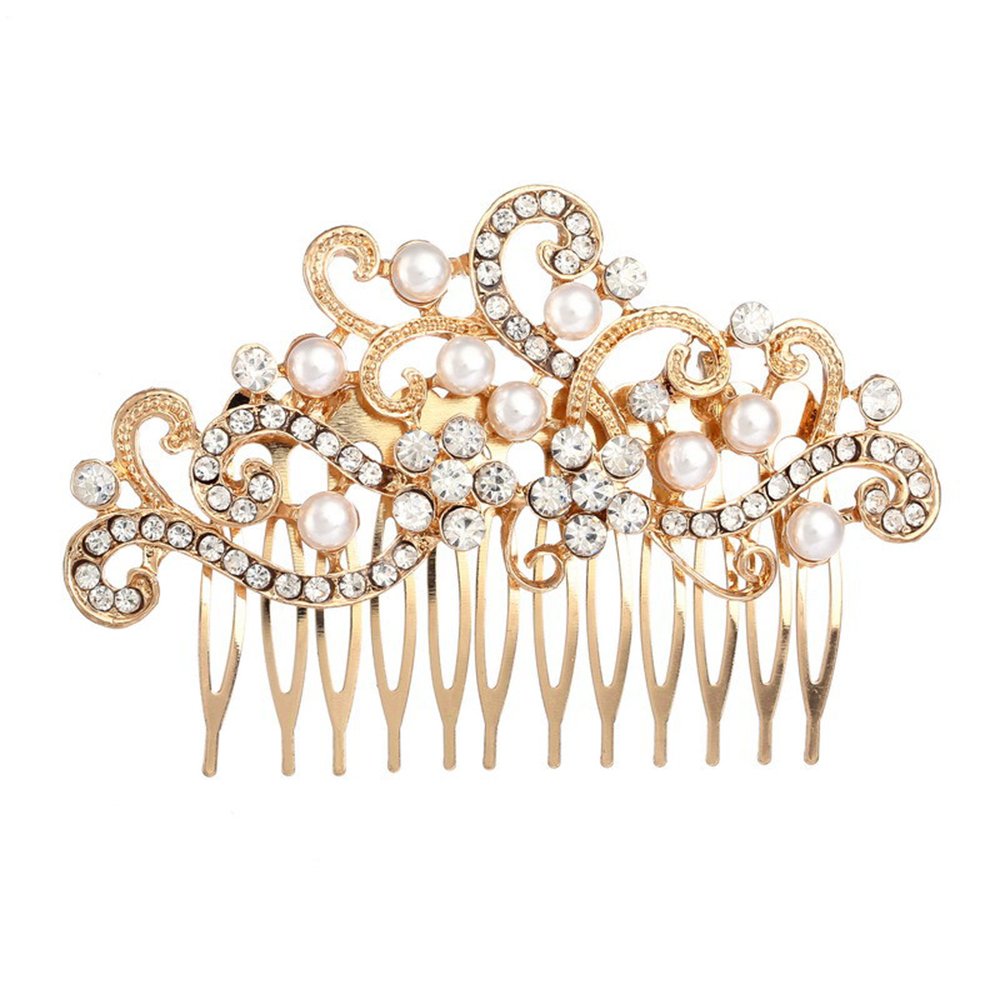 Gracewedding Bridal Wedding Crystal Hair Comb Bridal Prom Clips