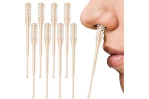 KAMOJI 2-in-1 Nasal Hair Cutter, Nostril Hair Remover Tool Double Sided Nose Hair Knife, Manual 360° Rotating Nose Hair Trimmer with Ear Picker, Portable Nose Hair Knife for Women Men (8)