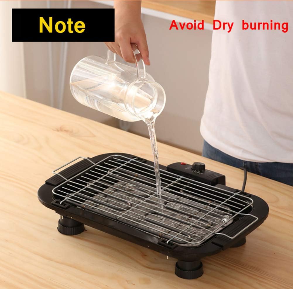 review HONGLONG Indoor Grill,Electric Smoke-Free Grill,Multifunctional Grill for Frying and Grilling,Multi-Position Temperature Adjustment Function,Dishwasher Safe