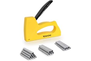 YEAHOME Light Duty Staple Gun, Upholstery Staple Gun with 2000 pcs JT 21 Staples 1/4, 5/16, 3/8 inch, Stapler Gun for Wood, Crafts, DIY, Decoration, Fabric