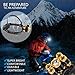 ZUKVYE Rechargeable LED headlamp, Super Bright 5 LED Headlight Zoomable Waterproof CREE Headlamps Flashlight for Cycling, Running, Dog Walking, Camping, Hiking, Fishing, Night Reading and DIY Works