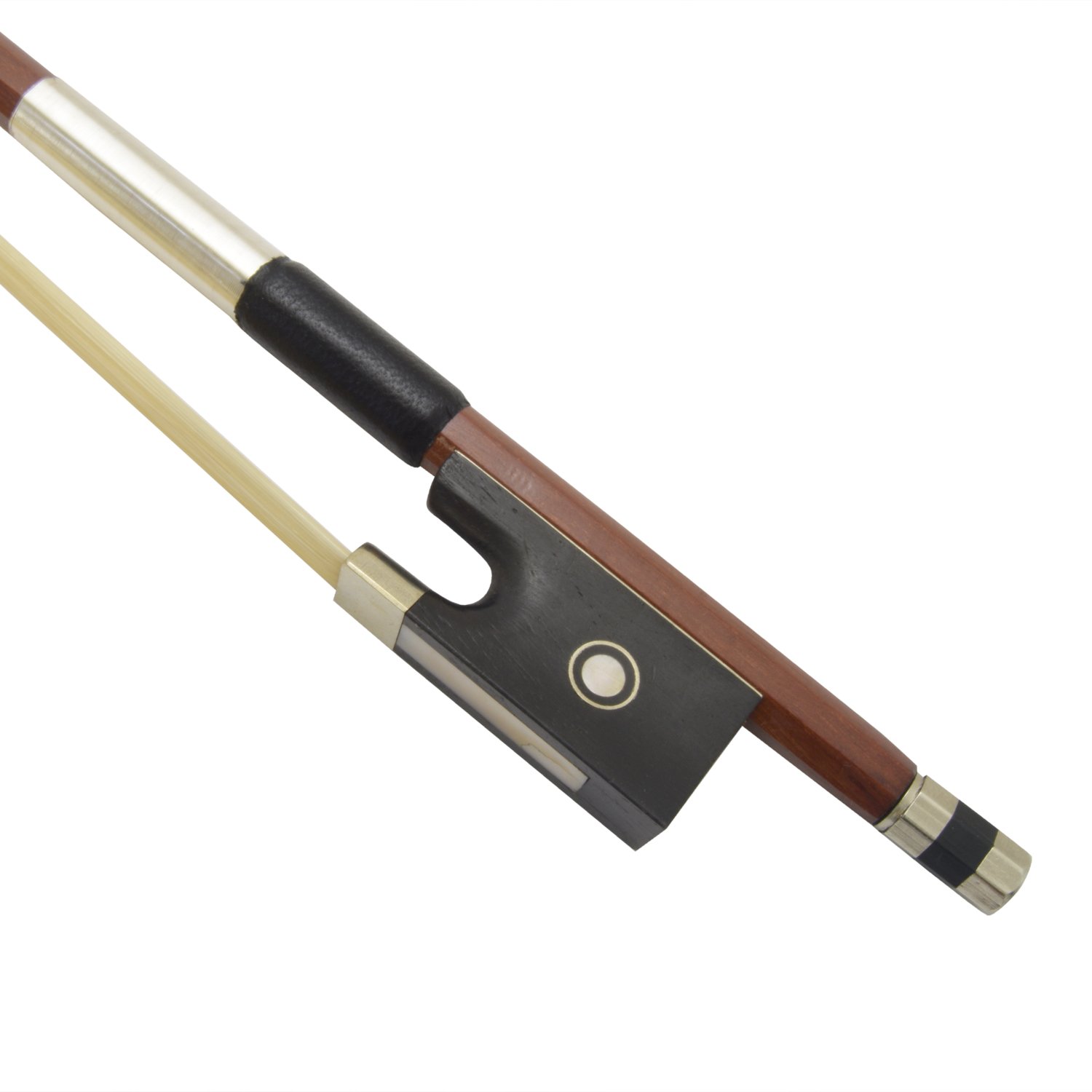 Theodore 4/4 Ebony Octagonal Violin Bow - Superior Violin Bow for Students