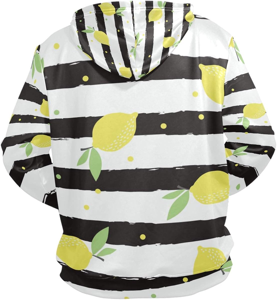 black and yellow striped sweatshirt