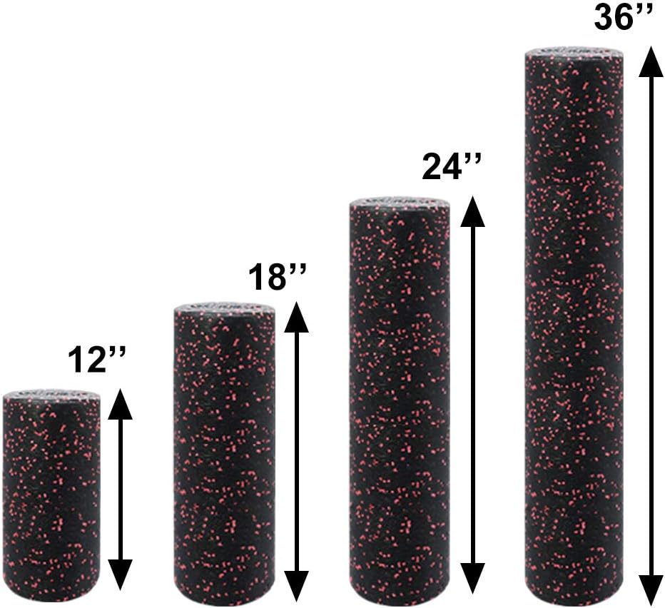 ATIVAFIT Exercise Foam Roller Speckled Colors Muscle Roller Extra Firm High Density for Physical Therapy, Deep Tissue Muscle Massage : Sports & Outdoors