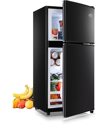 Amazon.com: KRIB BLING Fridge with Freezer,Vintage Double