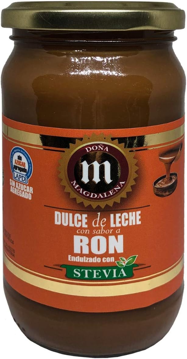 Dulce de Leche Gluten Free Stevia Saborizados apto diabético la magdalena 15,8 OZ (Ron)