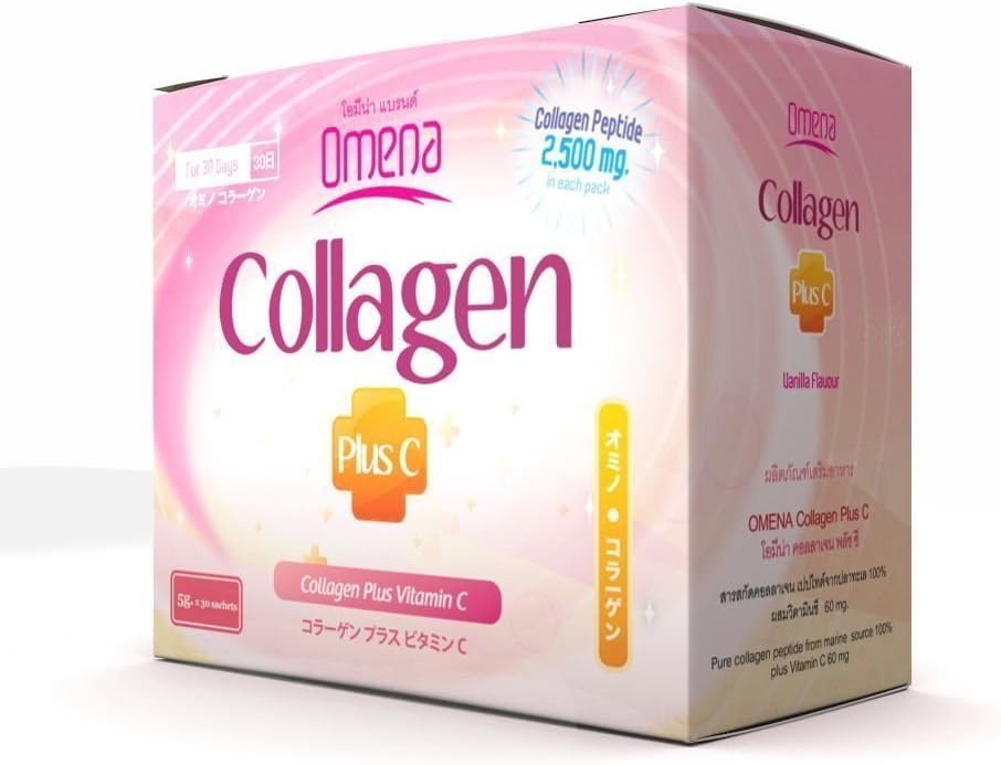 Omena Collagen Plus Vitamin C 5 g x 30 sachets.(Honest Succeed)
