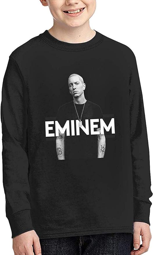 Eminem Youth Boys Girls Casual Long Sleeves T Shirt Fashion Children