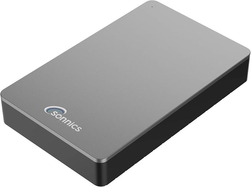 Sonnics 2TB External USB 3.0 Desktop Drive Grey Windows Mac Xbox One PS4