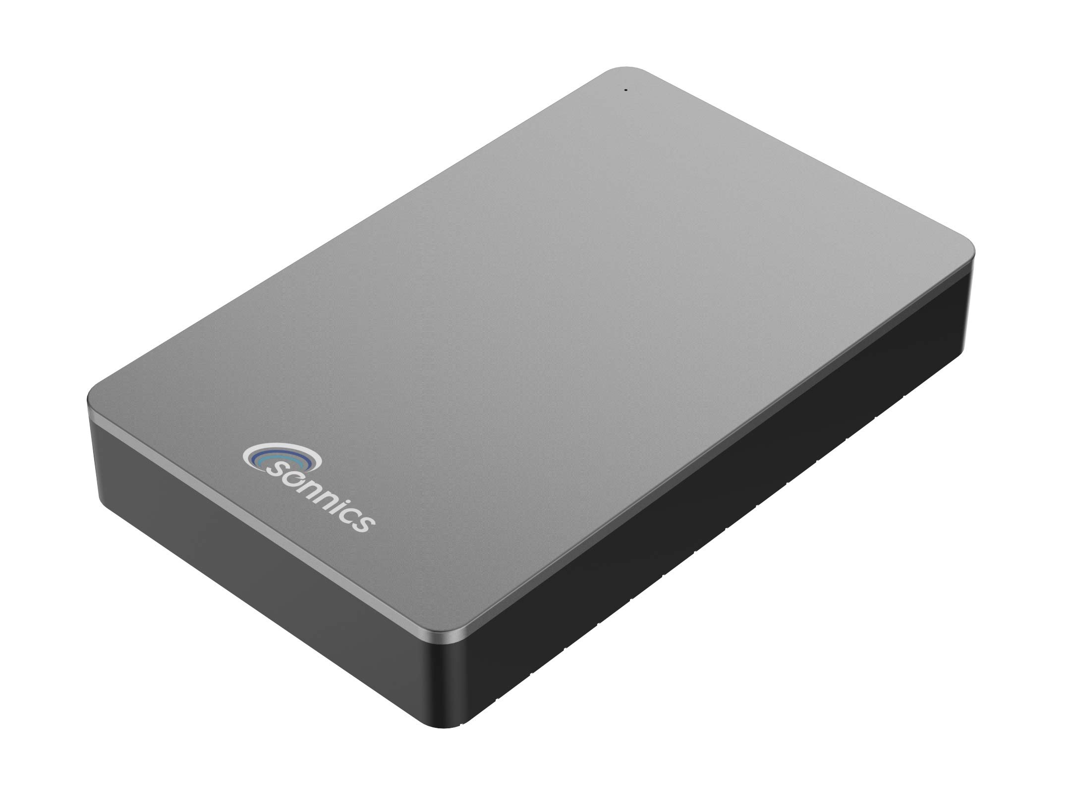 Sonnics 2TB Grey External Desktop Hard drive USB 3.0 for use with Windows PC, Mac, Smart tv, XBOX ONE & PS4 (Mains Powered Not portable)