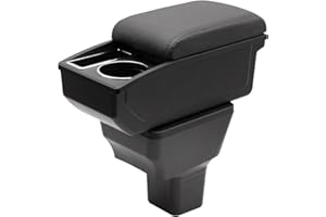 YJYWZH Car Armrest Box for Nissan Kicks Accessories 2016-2021 Center Console Storage Organizer Double Layer Space with Cup Ho