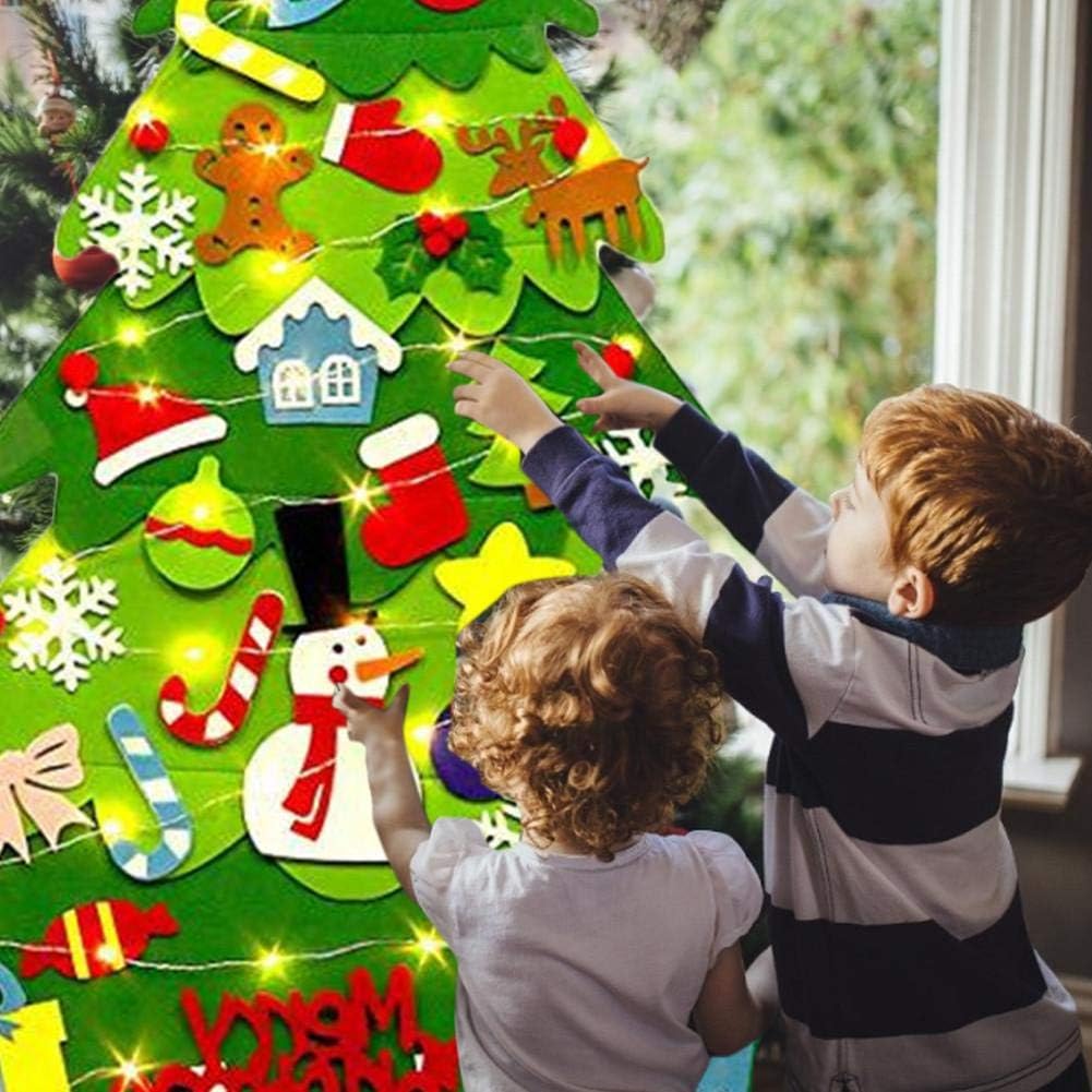 Lavoretti Di Natale Per Bambini Asilo Nido.Ibaste S Albero Feltro E Pannolenci Feltro Albero Di Natale In Feltro Fai Da Te Set Forniture Per Feste Di Natale Per Asilo Nido Regalo Per Bambini Amazon It Sport E Tempo Libero